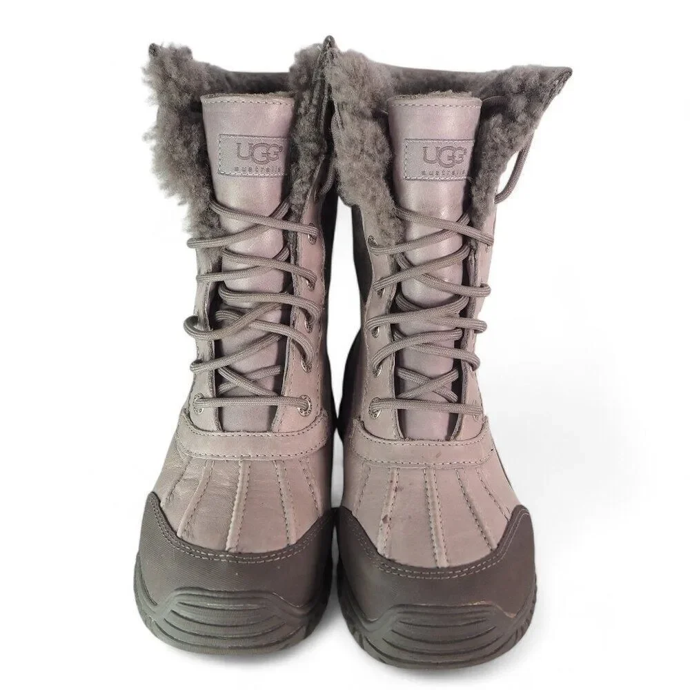 UGG‎ Adirondack II Round Toe Waterproof Winter Boots Grey 3052 Women's 6